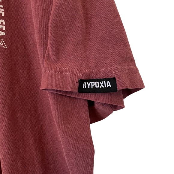 Hypoxia Anguila Pigment T-Shirt Men's Maroon Red XL Spearfishing Cotton Tee - Picture 5 of 13